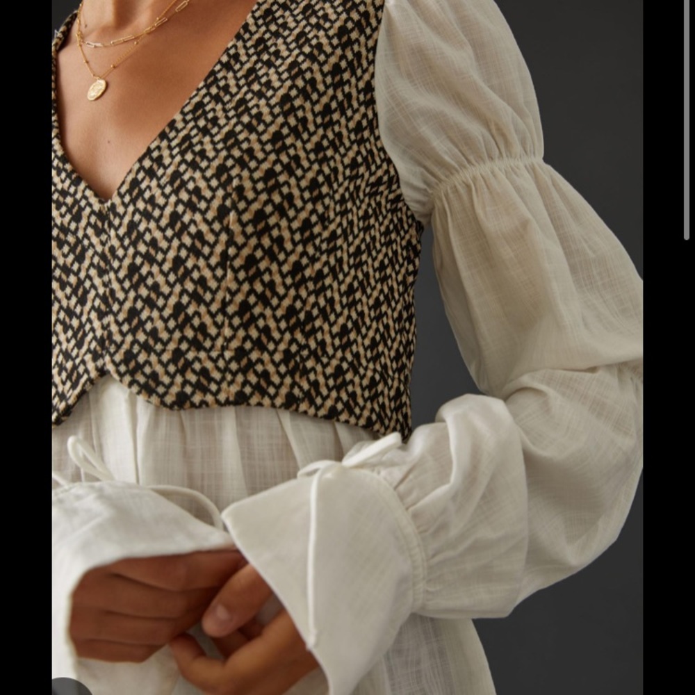By Anthropologie | Vest/Blouse in one